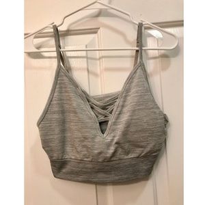 No Boundaries Grey Sports Bra